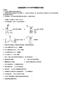 云南省昭通市2026年中考四模化学试题（含答案解析）