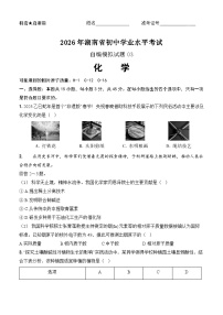 2026年湖南省衡阳市中考模拟化学自编卷含答案03