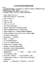 2026年浙江省宁波市中考联考化学试卷（含答案解析）