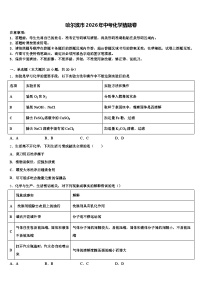 哈尔滨市2026年中考化学猜题卷（含答案解析）