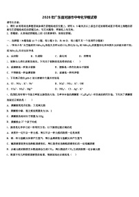 2026年广东省河源市中考化学模试卷（含答案解析）