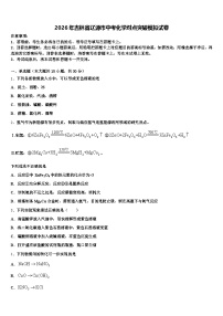 2026年吉林省辽源市中考化学对点突破模拟试卷（含答案解析）