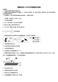 西藏自治区2026年中考四模化学试题（含答案解析）