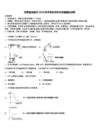 甘肃省武威市2026年中考化学对点突破模拟试卷（含答案解析）