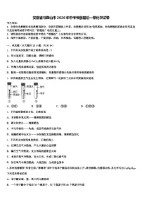 安徽省马鞍山市2026年中考考前最后一卷化学试卷（含答案解析）