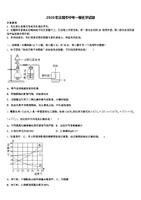 2026年庆阳市中考一模化学试题（含答案解析）