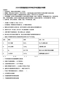 2026年青海省海东市中考化学考试模拟冲刺卷（含答案解析）