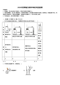 2026年甘肃省兰州市中考化学仿真试卷（含答案解析）