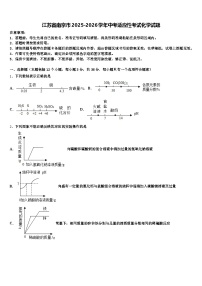 江苏省南京市2025-2026学年中考适应性考试化学试题（含答案解析）