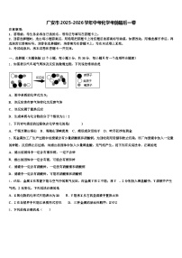 广安市2025-2026学年中考化学考前最后一卷（含答案解析）