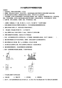 2026届枣庄市中考四模化学试题（含答案解析）