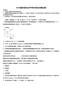 2026届四川省乐山市中考化学适应性模拟试题（含答案解析）