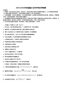 2025-2026学年海南省三亚市中考化学押题卷（含答案解析）