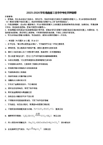 2025-2026学年海南省三亚市中考化学押题卷（含答案解析）
