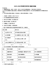 2025-2026学年荆门市中考三模化学试题（含答案解析）