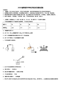 2026届晋城市中考化学适应性模拟试题（含答案解析）