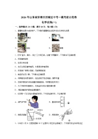 2026年山东省济南市历城区中考一模考前示范化学试卷（一）含答案
