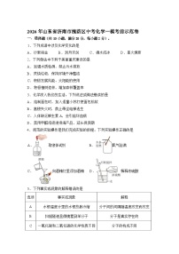 2026年山东省济南市槐荫区中考一模考前示范化学试卷含答案