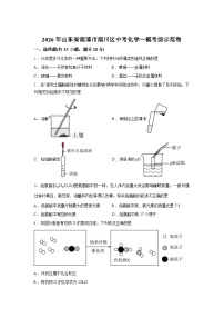2026年山东省淄博市淄川区中考一模考前示范化学试卷含答案