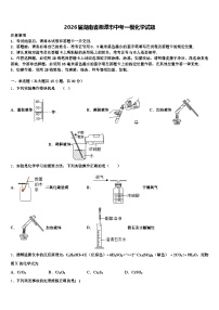 2026届湖南省湘潭市中考一模化学试题（含答案解析）