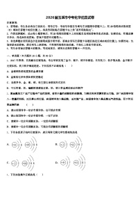 2026届玉溪市中考化学仿真试卷（含答案解析）