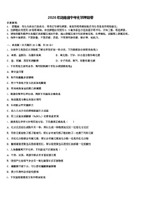 2026年湖南省中考化学押题卷（含答案解析）