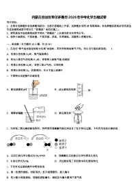 内蒙古自治区鄂尔多斯市2026年中考化学五模试卷（含答案解析）