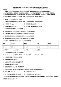 山西省阳泉市2025-2026学年中考适应性考试化学试题（含答案解析）