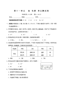 化学九年级下册第十一单元  盐  化肥综合与测试单元测试测试题