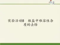 初中化学人教版九年级下册实验活动8 粗盐中难溶性杂质的去除教课内容课件ppt