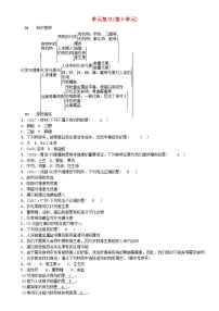 鲁教版九年级下册第十单元 化学与健康综合与测试达标测试