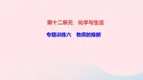 化学人教版第十二单元 化学与生活综合与测试作业ppt课件