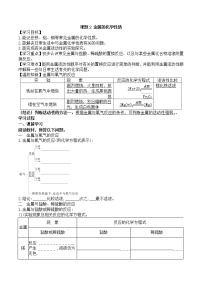 化学九年级下册第八单元  金属和金属材料课题 2 金属的化学性质学案设计