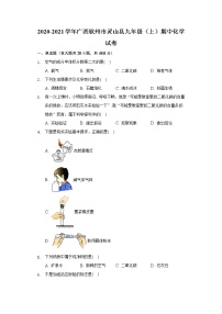 2020-2021学年广西钦州市灵山县九年级（上）期中化学试卷