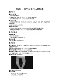 初中鲁教版第十单元 化学与健康第二节 化学元素与人体健康教学设计及反思
