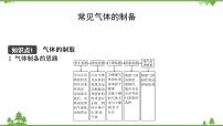 2021年人教版九年级化学中考知识点专题复习： 常见气体的制备 教学课件PPT