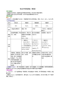 初中化学人教版九年级下册课题1 生活中常见的盐导学案及答案