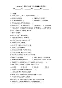 陕西省延安市宝塔区2020-2021学年九年级上学期期末化学试题(word版含答案)