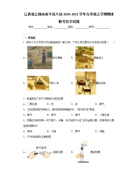 江西省上饶市余干县八校2020-2021学年九年级上学期期末联考化学试题(word版含答案)