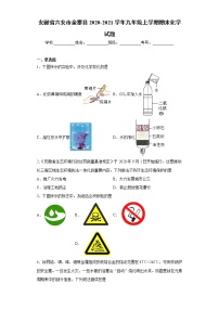 安徽省六安市金寨县2020-2021学年九年级上学期期末化学试题（word版 含答案）