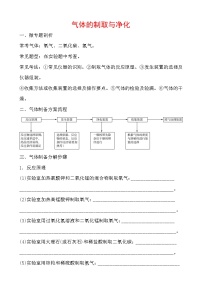 2021年春人教版九年级化学中考第一轮知识点过关训练  气体的制取与净化