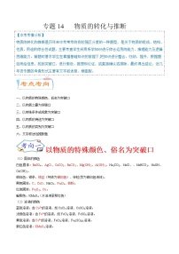 专题14   物质的转化与推断（考点详解）-备战2021年中考化学考点微专题（解析版）