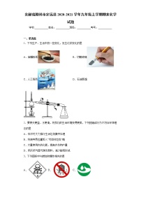 安徽省滁州市定远县 2020-2021学年九年级上学期 期末化学试题（word版 含答案）