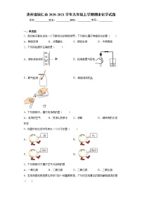 贵州省铜仁市2020-2021学年九年级上学期期末化学试题（word版 含答案）