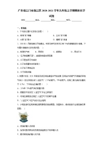 广东省江门市蓬江区2020-2021学年九年级上学期期末化学试题（word版 含答案）