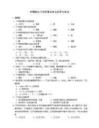 初中化学沪教版 (上海)九年级第二学期第七单元 化学与生活本单元综合与测试练习题