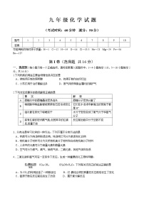 中考模拟卷十-备战2021年中考化学模拟评估卷（word版 含答案）