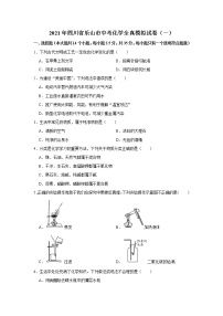 2021年四川省乐山市中考化学全真模拟试卷（一）解析版