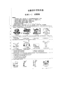 安徽省2021年中考仿真试卷 化学一