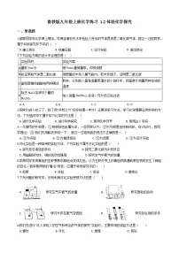 初中鲁教版第二节 体验化学探究习题